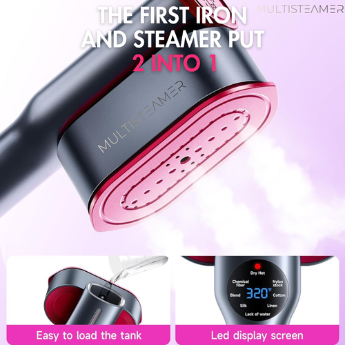 MULTISTEAMER Portable Handheld Iron and Steamer